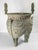 Chinese 20th Century Chinese Verdigris Brass Ding Ritual Bronze Form Vessel For Sale - Image 3 of 18