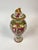 Chinese 1980s Hand Painted Porcelain Famille Rose Covered Vase For Sale - Image 3 of 10