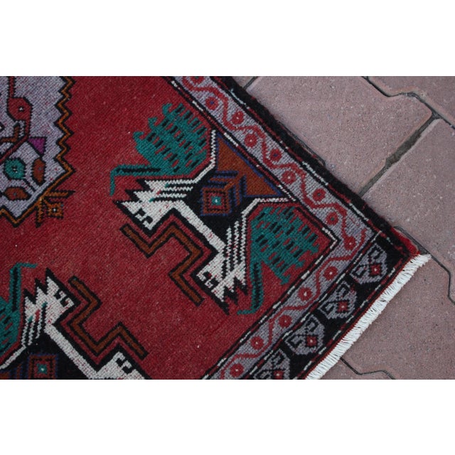 1960s 1960s Turkish Vintage Handmade Rug For Sale - Image 5 of 13