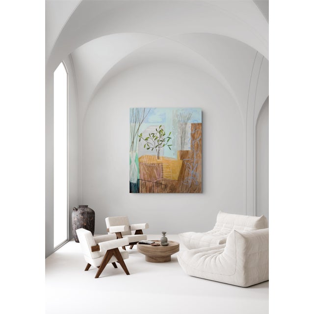 Signs of Spring Organic Modern Acrylic Painting For Sale In Aspen - Image 6 of 6