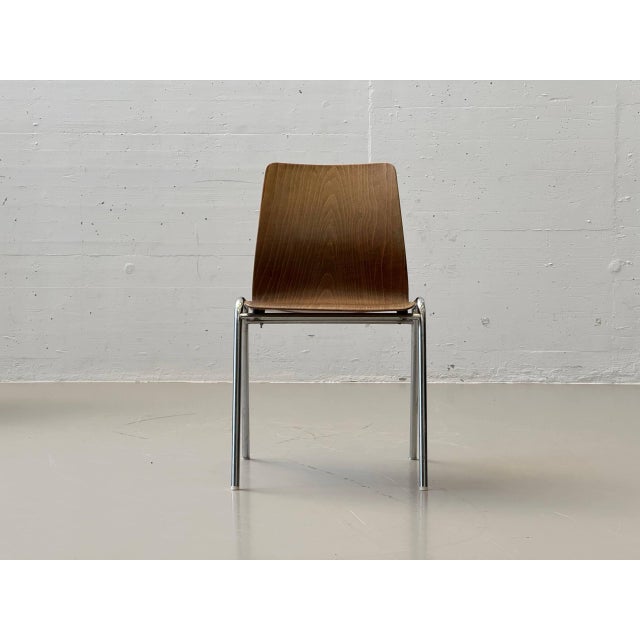 Vintage Chair with Tubular Steel Frame by Kilo und Pagholz-Schale for Lignarit, 1960s, in Good conditions. Designed 1960...