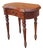 Refinished Vintage Kidney-Shaped Mahogany Accent Table For Sale