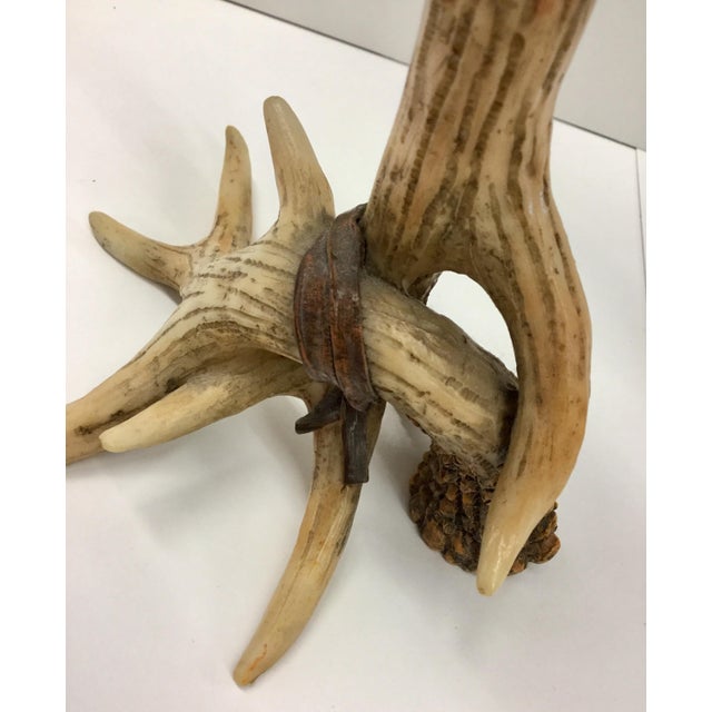 MidCentury Resin Antler Candlestick Holders a Pair Chairish