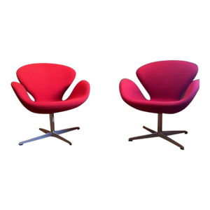 Pair of Fritz Hansen Swan Chairs