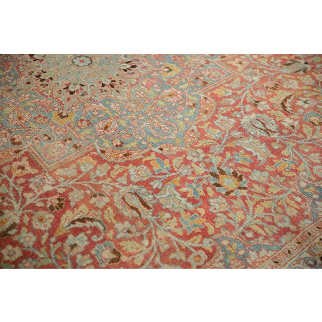 Vintage Distressed Meshed Carpet - 10'3" X 13'3" For Sale - Image 10 of 12