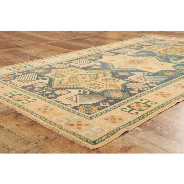 Vintage Turkish Oushak Rug - 04'04 X 07'03 For Sale In Dallas - Image 6 of 9