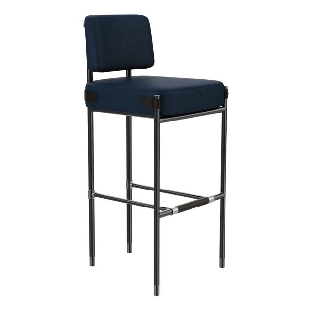 Fulton Bar Chair by Porus Studio For Sale
