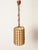 Wood Vintage Pendant Light in Parchment with Rattan and Wicker by Louis Sognot, France, 1960s For Sale - Image 7 of 14