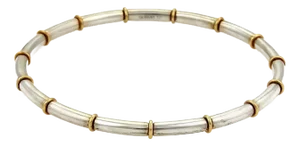 Gurhan Midnight 24k Gold & White Sterling Silver Bangle