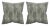 Transitional Stereo Eucalyptus 22x22 Pillow, A Pair For Sale - Image 3 of 3