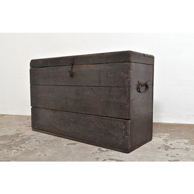 Antique Pine Chest with Drawer, 1870s For Sale - Image 4 of 13