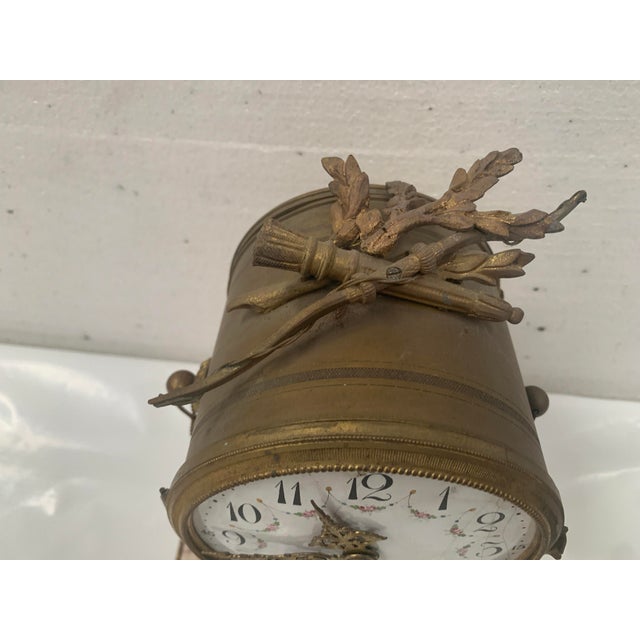 Louis XVI Fireplace Set in Marble and Chased Bronze, Set of 3 For Sale - Image 15 of 18