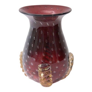 Murano Glass Vase by Barovier & Toso For Sale