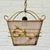 Cream Swedish Modern Pendant Lamp in Steel and Textile with Leaf Decor, 1940s For Sale - Image 8 of 8