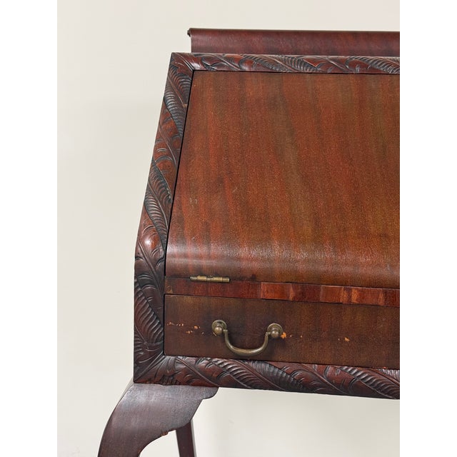 Antique Mahogany Secretary Desk For Sale - Image 4 of 9