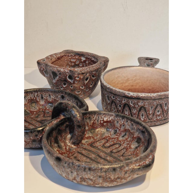 Vallauris Set of Bowls by Jean Austruy, 1960s, Set of 3 For Sale - Image 10 of 10