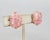 Vintage 1960s Signed Castlecliff Pink Art Glass Clip Earrings-2 Pieces For Sale In Philadelphia - Image 6 of 10
