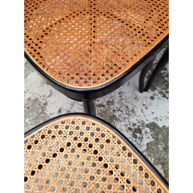 Model 21 Chairs in Beech and Straw, Austria, 1970s, Set of 6 For Sale - Image 14 of 17