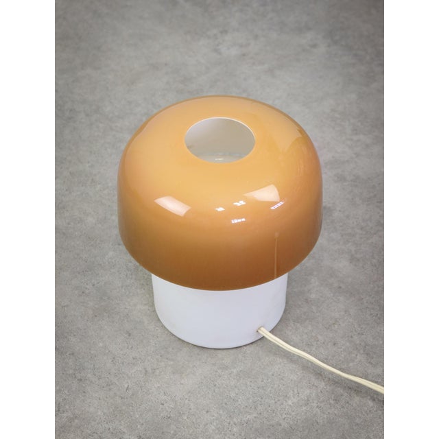 Brown Space Age Mushroom Table Lamp by Luigi Massoni for Guzzini, 1970s For Sale - Image 8 of 11