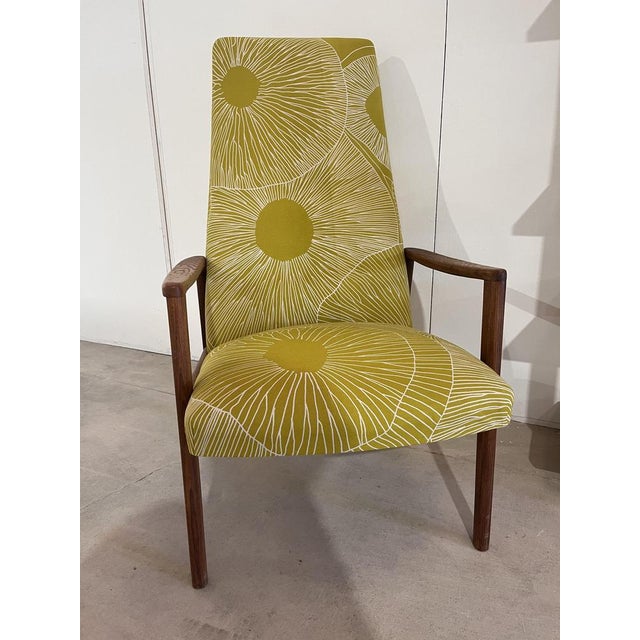 Vintage Armchair with Marimekko Fabric, 1960s, Set of 6 For Sale - Image 11 of 12
