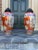 Japanese Monumental Antique Japanese Kutani Vases - a Pair For Sale - Image 3 of 12