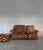 Italian Modular Sofa and Ottoman with Upholstery in the style of Missoni, 1970s, Set of 3 For Sale - Image 3 of 7