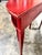 Wood Vintage Perfectly Distressed Red Habersham Demilune Console Table For Sale - Image 7 of 10