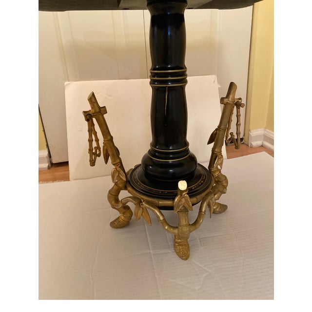 French Low Table with Aesthetic Movement Ormolu Base by Maison Giroux 1870's For Sale - Image 12 of 17