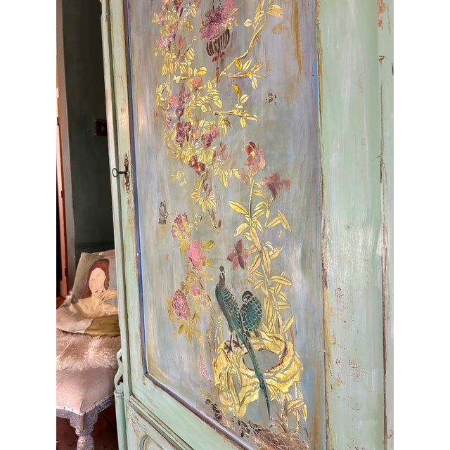 1920s Antique Chinoiserie Armoire, 1920s For Sale - Image 5 of 11