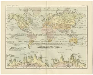 Botanical Map by A.K. Johnston, 1852