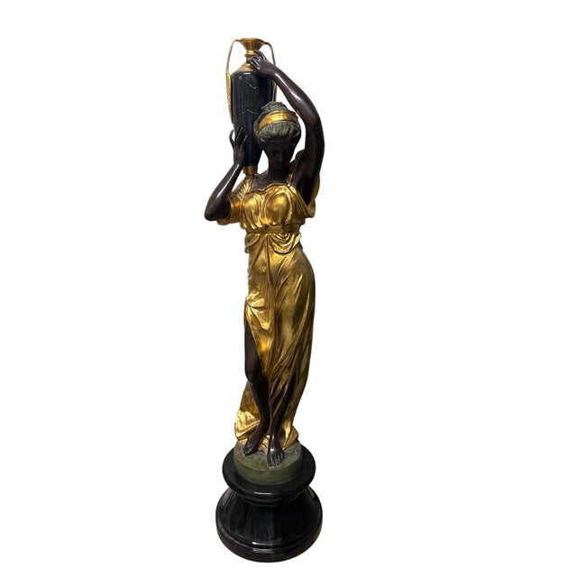 Couple of Maidens with Amphora, 2000s, Bronze, Set of 2 For Sale - Image 3 of 6
