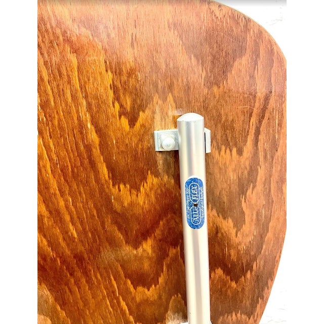 Mid-Century Modern Minimalist First Edition Aluflex Stackable Folding Chairs from Armin Wirth, Switzerland, 1950s, Set of 4 For Sale - Image 18 of 18