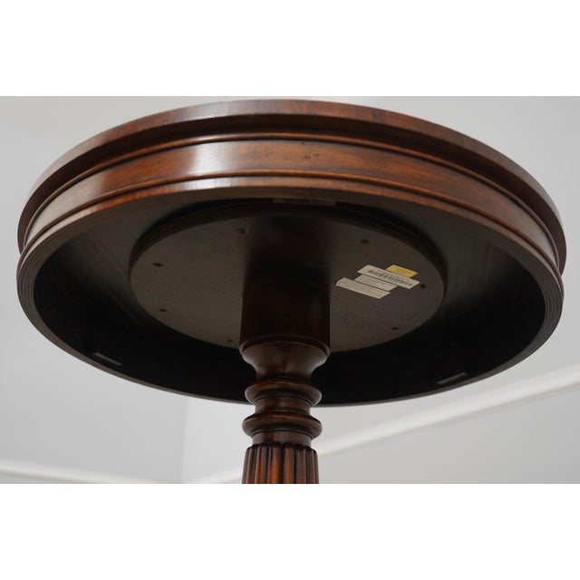 Maitland Smith Round Inlaid Accent Table For Sale - Image 14 of 15