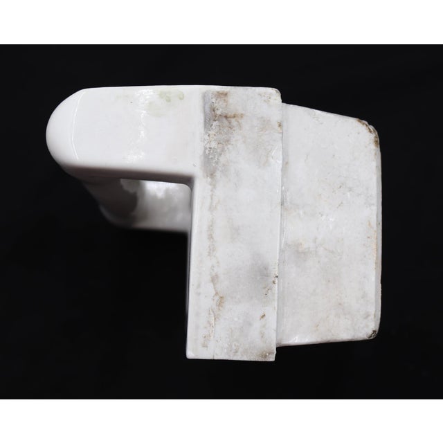 Traditional Reclaimed White Ceramic Bathroom Soap Dish With Handle For Sale - Image 3 of 7