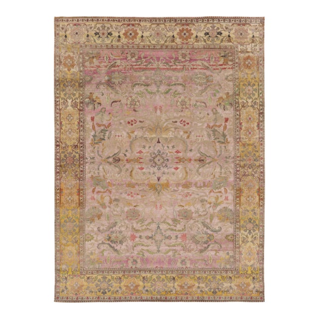 Contemporary Persian Inspired Floral Medallion Rug, by Rug & Kilim, India For Sale