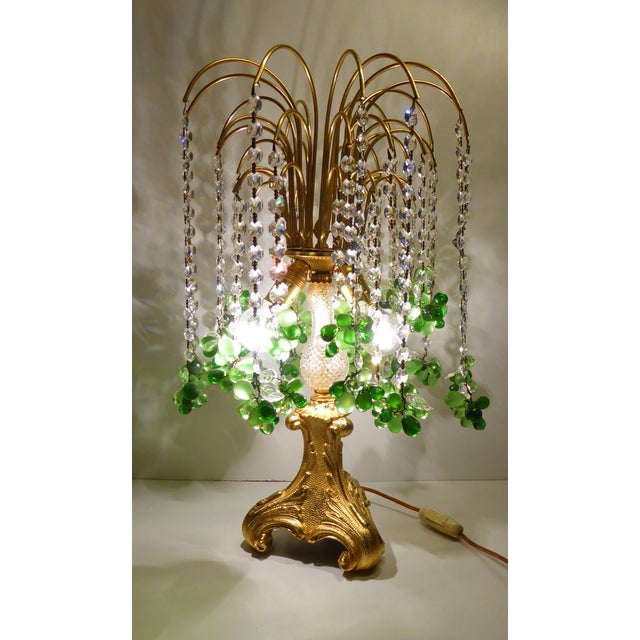 Waterfall Murano Table Lamp in Glass and Bronze, 1970s For Sale - Image 9 of 14