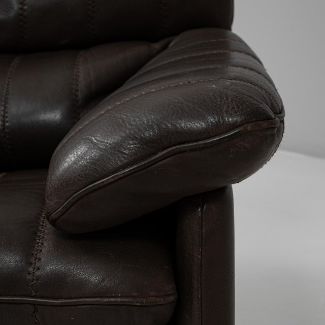 1960s Swiss Leather Sofa Ds 86 Attributed to De Sede For Sale - Image 13 of 18