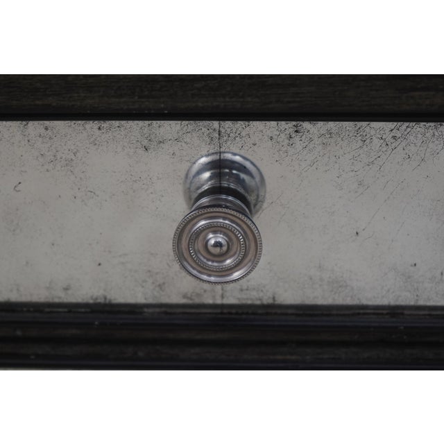 Green Theodore Alexander Louis XVI Mirrored Leather Top Writing Desk For Sale - Image 8 of 18