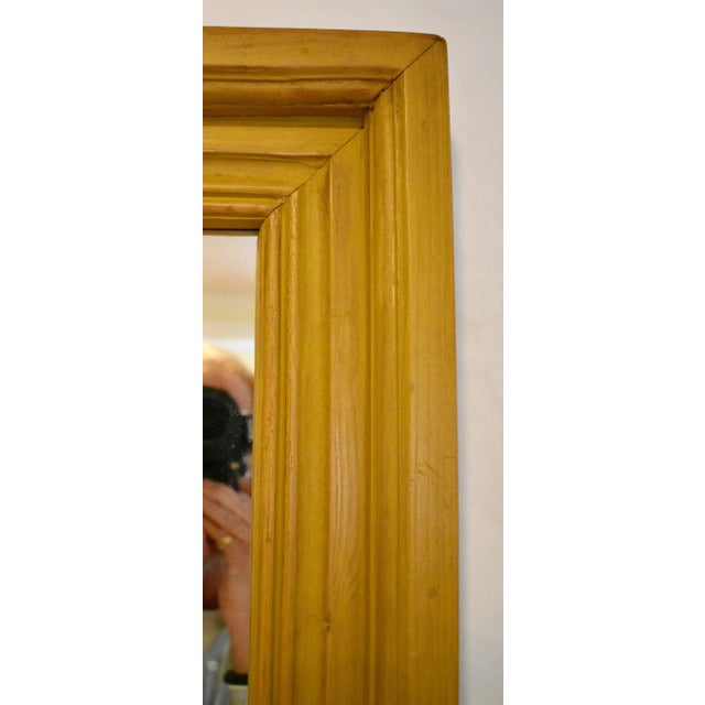 2010s Painted Pine-Framed Wall Mirror For Sale - Image 5 of 8