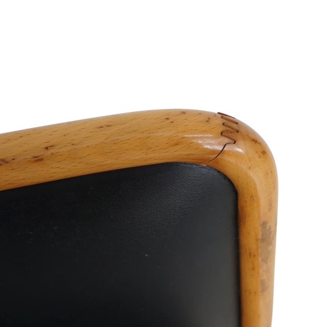 Mid 20th Century Black Vinyl Cesca Chairs For Sale - Image 9 of 10