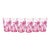 High-End Designer Pink Palm Tree Tumblers - Set of 6 For Sale
