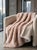 Wvite Faux Fur Blanket by Villa Como For Sale - Image 4 of 6