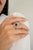 Not Yet Made - Made To Order Royal Blue Sapphire Diamond Wedding Ring for Women Size 5 For Sale - Image 5 of 12