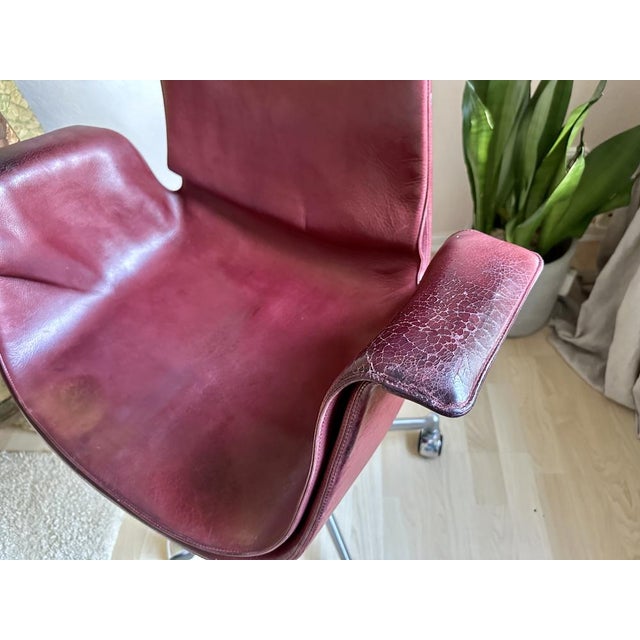 Mid-Century Red Tulip Armchair by Preben Fabricius & Jørgen Kastholm for Kill International, 1980s For Sale - Image 18 of 18