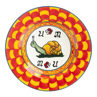 Snail Pasta/Soup Bowl 10", Contrade Dinnerware From Siena For Sale