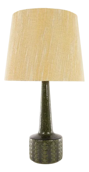 Olive Green Dl/35 Table Lamp by Linnemann-Schmidt for Palshus, 1960s