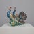 Italian Hand-Painted Ceramic Sculpture with Two Peacocks, 1960s For Sale - Image 3 of 9