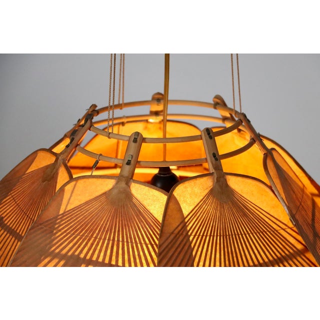 Uchiwa Series Ju-Yon Chandelier by Ingo Maurer for Design M, Germany, 1973 For Sale - Image 10 of 14