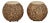 Pair of Vintage Palecek Leather and Suede Ottomans For Sale