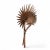 Metal Vintage Copper Palm Leaf Wall Sconce For Sale - Image 7 of 8